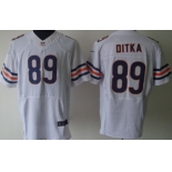 Nike Chicago Bears #89 Mike Ditka White Elite Jersey