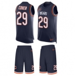 Nike Chicago Bears #29 Tarik Cohen Navy Blue Team Color Men's Stitched NFL Limited Tank Top Suit Jersey