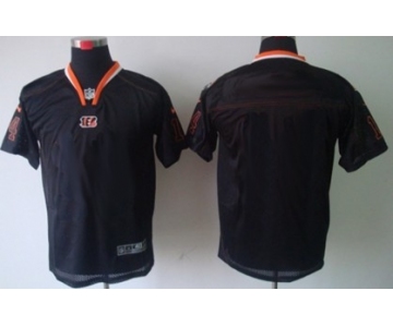 Men's Nike Cincinnati Bengals Customized Lights Out Black Elite Jersey