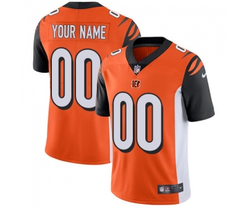 Men's Nike Cincinnati Bengals Orange Customized Vapor Untouchable Player Limited Jersey