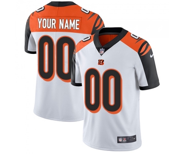 Men's Nike Cincinnati Bengals White Customized Vapor Untouchable Player Limited Jersey