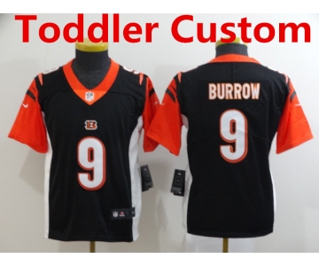 Toddler Nike Cincinnati Bengals Black Team Color Stitched NFL Vapor Untouchable Limited Custom Jersey