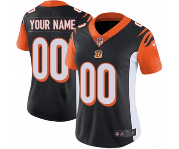 Women's Nike Cincinnati Bengals Black Customized Vapor Untouchable Player Limited Jersey