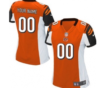 Women's Nike Cincinnati Bengals Customized Orange Game Jersey