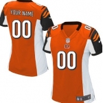 Women's Nike Cincinnati Bengals Customized Orange Limited Jersey