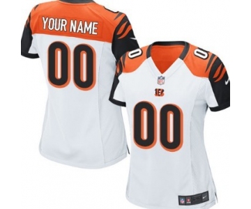 Women's Nike Cincinnati Bengals Customized White Game Jersey