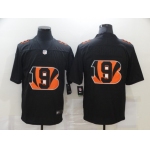 Men's Cincinnati Bengals #9 Joe Burrow Black 2020 Shadow Logo Vapor Untouchable Stitched NFL Nike Limited Jersey