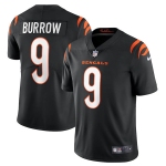 Men's Womens Youth Kids Cincinnati Bengals #9 Joe Burrow Black Vapor Limited Stitched NFL Jersey