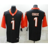 Men's Cincinnati Bengals #1 JaMarr Chase Black 2020 Vapor Untouchable Stitched NFL Nike Limited Jersey