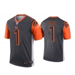 Nike Cincinnati Bengals #1 Ja'Marr Chase Black Inverted Legend Jersey