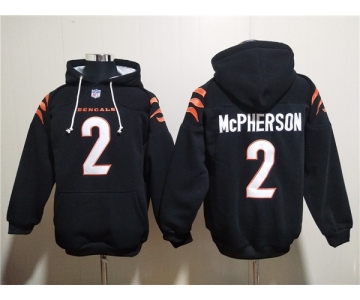 Men's Cincinnati Bengals #2 Evan McPherson Black Pullover Hoodie