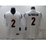 Men's Cincinnati Bengals #2 Evan McPherson NEW White 2021 Vapor Untouchable Stitched NFL Nike Limited Jersey
