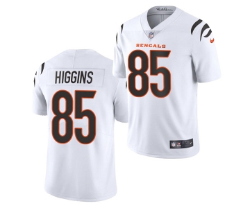 Men's Cincinnati Bengals #85 Tee Higgins 2021 New White Vapor Untouchable Limited Stitched Jersey