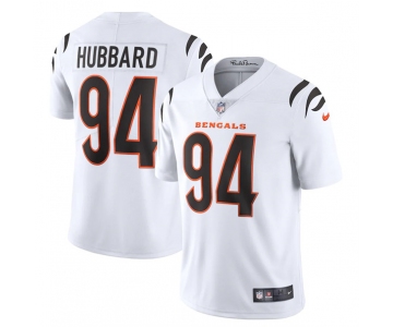 Men's Cincinnati Bengals #94 Sam Hubbard 2021 White Vapor Untouchable Limited Stitched Jersey