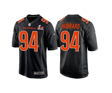 Men's Cincinnati Bengals #94 Sam Hubbard 2022 Black Super Bowl LVI Game Stitched Jersey