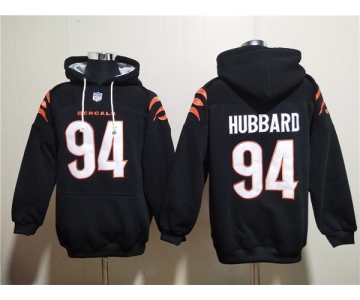 Men's Cincinnati Bengals #94 Sam Hubbard Black Pullover Hoodie