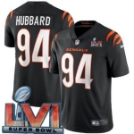 Men's Cincinnati Bengals #94 Sam Hubbard Limited Black 2022 Super Bowl LVI Bound Vapor Jersey