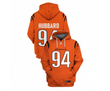 Men's Cincinnati Bengals #94 Sam Hubbard Orange 2021 Pullover Hoodie