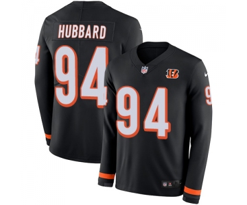 Nike Bengals #94 Sam Hubbard Black Team Color Men's Stitched NFL Limited Therma Long Sleeve Jersey