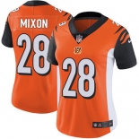 Women's Nike Cincinnati Bengals #28 Joe Mixon Orange Alternate Stitched NFL Vapor Untouchable Limited Jersey