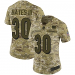 Nike Bengals #30 Jessie Bates III Camo Women's Stitched NFL Limited 2018 Salute to Service Jersey