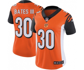 Nike Bengals #30 Jessie Bates III Orange Alternate Women's Stitched NFL Vapor Untouchable Limited Jersey