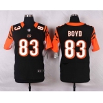 Men's Cincinnati Bengals #83 Tyler Boyd Black Team Color NFL Nike Elite Jersey