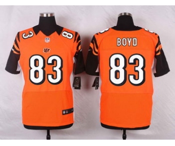 Men's Cincinnati Bengals #83 Tyler Boyd Orange Alternate NFL Nike Elite Jersey