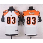 Men's Cincinnati Bengals #83 Tyler Boyd White Road NFL Nike Elite Jersey