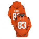 Men's Orange Cincinnati Bengals #83 Tyler Boyd 2021 Pullover Hoodie