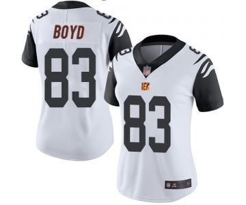 Nike Bengals #83 Tyler Boyd White Women's Stitched NFL Limited Rush Jersey