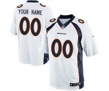 Kids' Nike Denver Broncos Customized 2013 White Limited Jersey