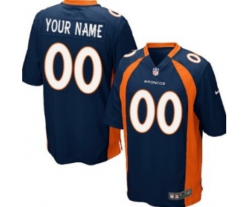 Kids' Nike Denver Broncos Customized Blue Game Jersey