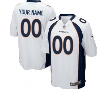 Kids' Nike Denver Broncos Customized White Game Jersey