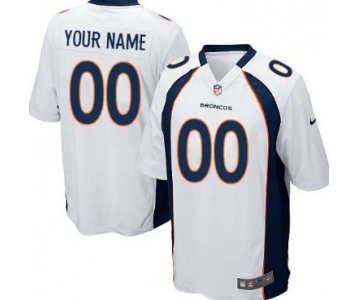 Kids' Nike Denver Broncos Customized White Limited Jersey