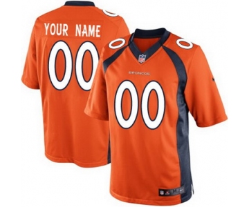 Men's Nike Denver Broncos Customized 2013 Orange Limited Jersey