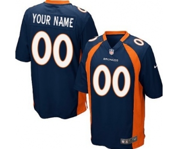 Men's Nike Denver Broncos Customized Blue Game Jersey