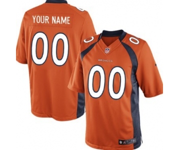 Men's Nike Denver Broncos Customized Orange Limited Jersey