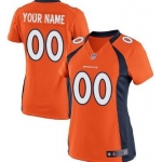 Women's Nike Denver Broncos Customized Orange Limited Jersey