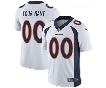 Youth Nike Denver Broncos Road White Customized Vapor Untouchable Player Limited Jersey