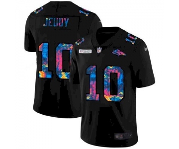 Men's Denver Broncos #10 Jerry Jeudy Crucial Catch Black Jersey