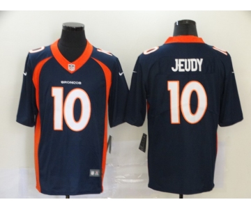 Men's Denver Broncos #10 Jerry Jeudy Navy Blue 2020 Vapor Untouchable Stitched NFL Nike Limited Jersey