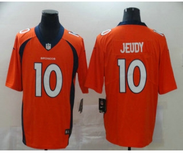 Men's Denver Broncos #10 Jerry Jeudy Orange 2020 Vapor Untouchable Stitched NFL Nike Limited Jersey