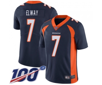 Nike Broncos #7 John Elway Navy Blue Alternate Men's Stitched NFL 100th Season Vapor Limited Jersey