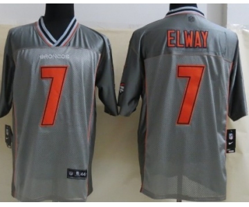 Nike Denver Broncos #7 John Elway 2013 Gray Vapor Elite Jersey