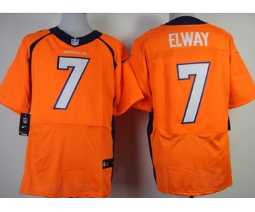 Nike Denver Broncos #7 John Elway 2013 Orange Elite Jersey