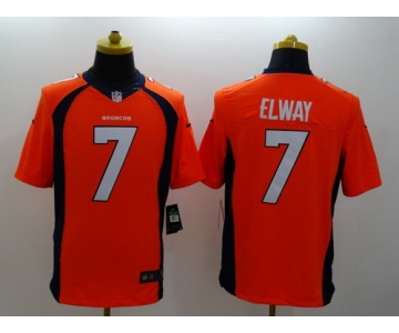 Nike Denver Broncos #7 John Elway 2013 Orange Limited Jersey