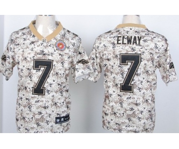 Nike Denver Broncos #7 John Elway 2013 USMC Camo Elite Jersey