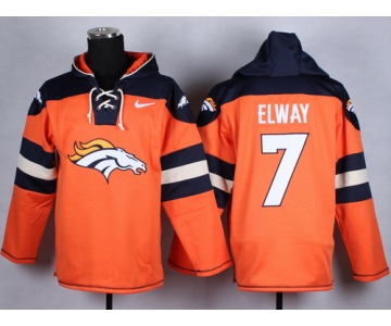 Nike Denver Broncos #7 John Elway 2014 Orange Hoodie