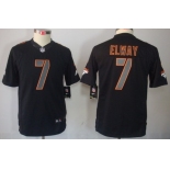 Nike Denver Broncos #7 John Elway Black Impact Limited Kids Jersey